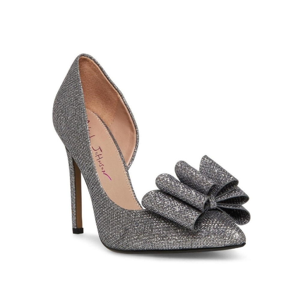 Betsey Johnson Prince D'orsay Heels-Pewter